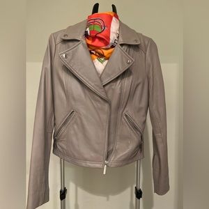 Moto leather jacket